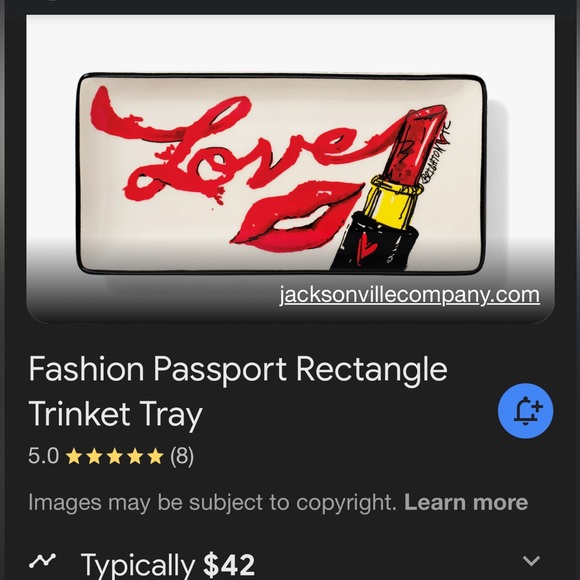 Brighton Fashion Passport Trinket/ Jewelry tray - Picture 3 of 4